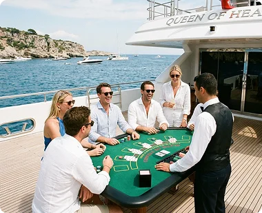 Guests enjoying an event evening